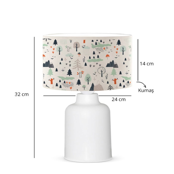 Opviq Lámpara de Mesa AYD-3505 Multicolor